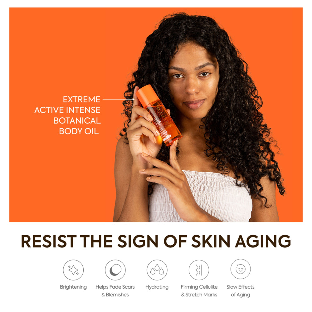 Extreme Carrot Botanical Body Oil Skin Texture Stretch Marks
