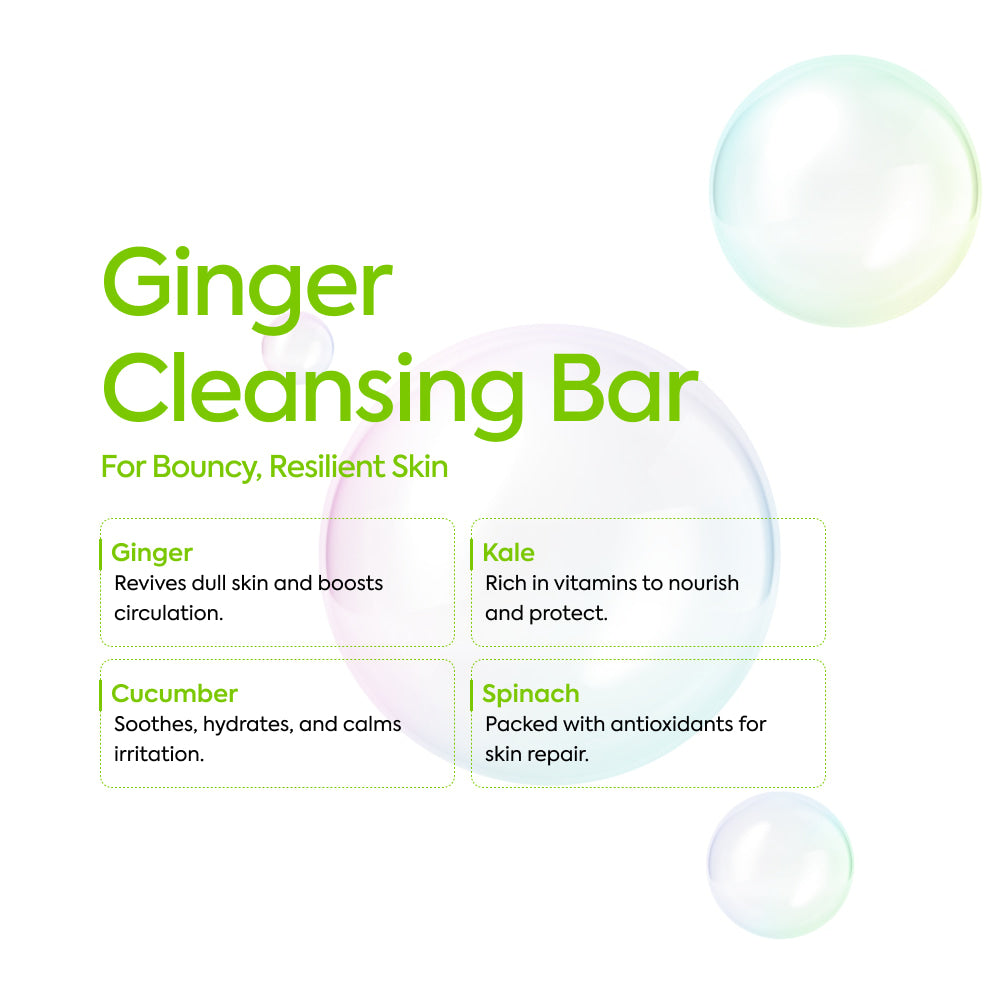 Dermatologist tested ginger cleansing bar sustainable