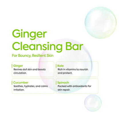 Dermatologist tested ginger cleansing bar sustainable