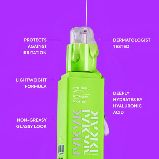 Hyaluronic acid booster serum to deeply hydrate skin
