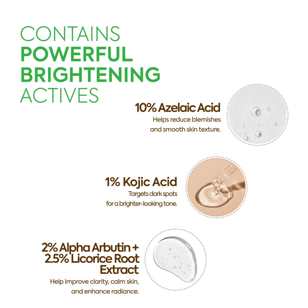 Fade stubborn dark spots with kojic azelaic acid kit