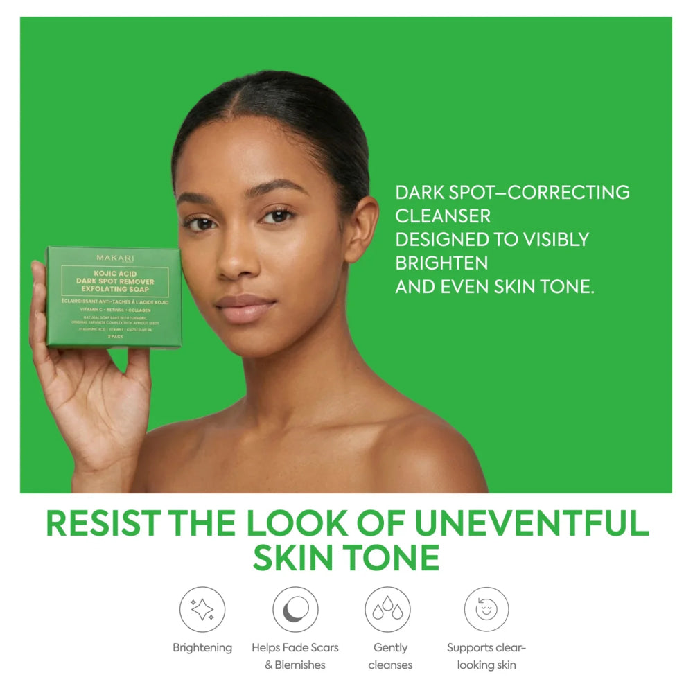 Fade stubborn dark spots with kojic azelaic acid kit