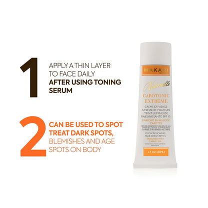 Botanical brightening gift with skin-enriching carrot oil