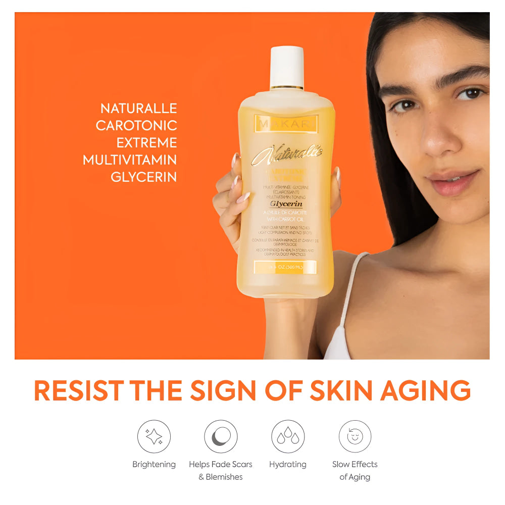 Botanical brightening gift with skin-enriching carrot oil