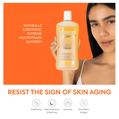 Botanical brightening gift with skin-enriching carrot oil
