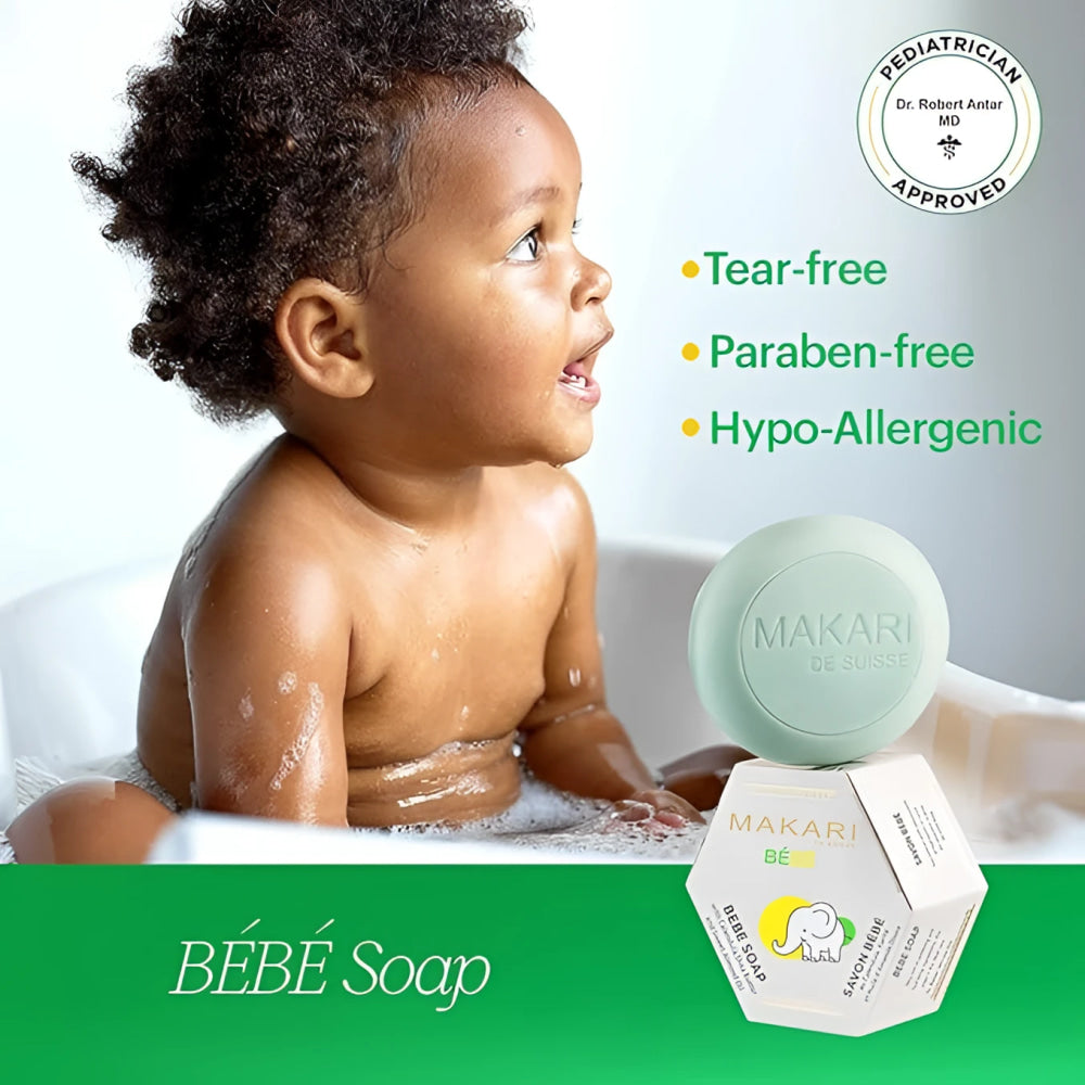 Makari mild baby soap with moisturising elaeis guineensis