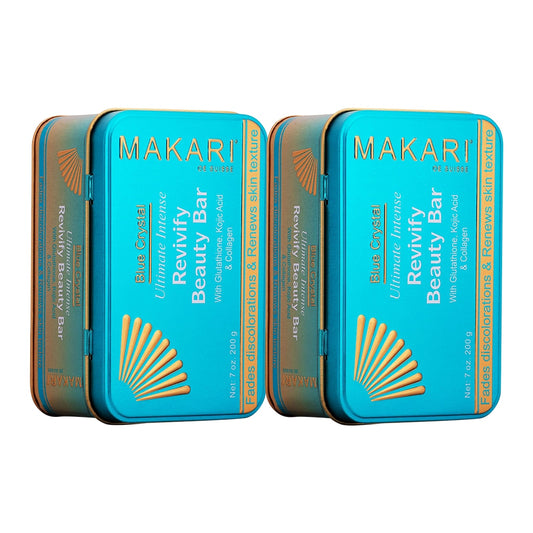 Makari Blue Crystal Revivify Beauty Bar Soap Duo