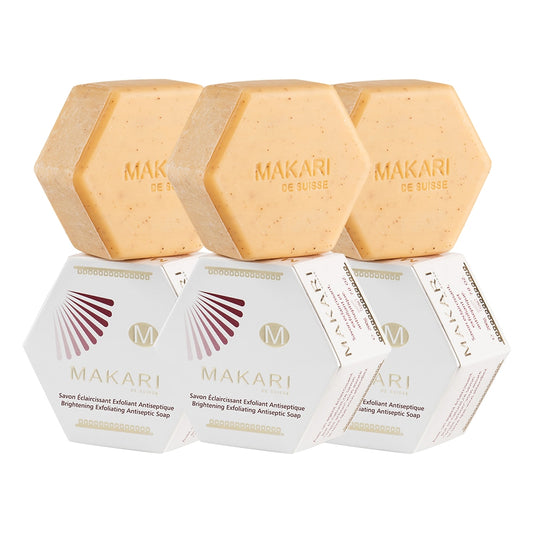 Makari Brightening Exfoliating Soap Trio